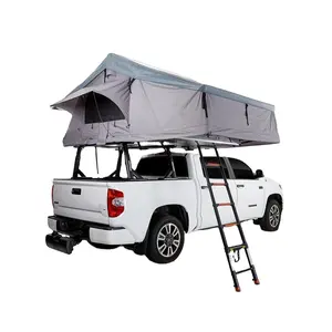4x4越野单层帆布车顶帐篷防水软壳适用于SUV吉普车着陆便携式软壳车顶帐篷