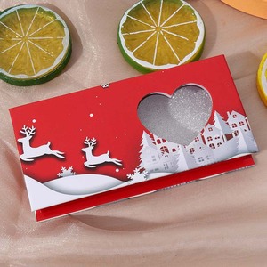 Beauty fornisce confezione natalizia scatola Custom frusta per ciglia vassoio di carta imballaggio Private Label ciglia da viaggio per ciglia scatole di ciglia - Product Image 2