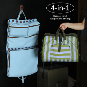 Xách Tay 4-Trong-1 Du Lịch Lưu Trữ Túi Treo Công Suất Lớn Có Thể Gập Lại Polyester Quần Áo Organizer Dây Kéo Lưu Trữ Đóng Cửa Túi - Product Image 1