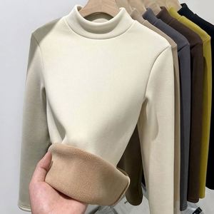 Pull en maille à col roulé pour femme, coupe classique, décontracté, uni, avec dentelle, chaud et anti-boulochage, manches longues, printemps, automne, hiver - Product Image 5