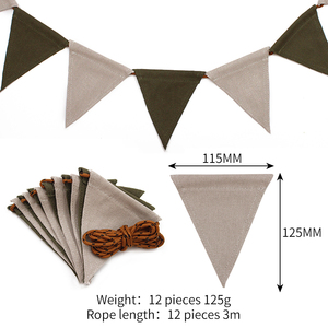 Banderines triangulares coloridos para decoración de jardín de fiesta Otros eventos-Banners promocionales versátiles para cumpleaños Otros - Product Image 6