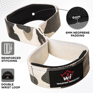 Correas Profesionales Acolchadas para Levantamiento de Pesas en Forma de 8 con Construcción Tejida Resistente y Agarre Seguro para Entrenamiento con Pesas y Fitness - Product Image 3