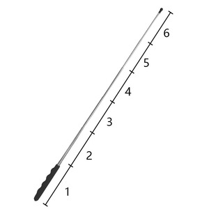 Bâton télescopique d'enseignement Yunbei Yb 60 cm en acier inoxydable, pointeur éducatif pour l'enseignement des mathématiques en classe - Product Image 4