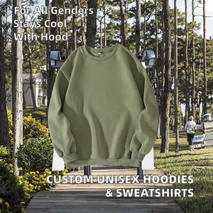 Sweat-shirts d'hiver unisexes personnalisés en gros avec logo, manches longues, 280 GSM, anti-boulochage, respirants, à capuche, pull-over - Product Image 2