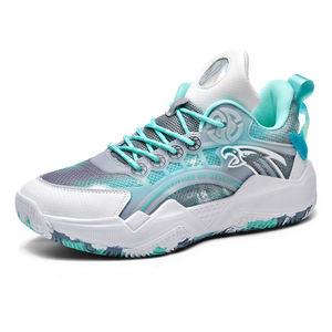 Logo de marque personnaliser professionnel hommes <span class=keywords><strong>aigle</strong></span> Sports de plein air baskets respirant blanc nuit lueur haut femmes <span class=keywords><strong>chaussures</strong></span> de basket-ball - Product Image 1