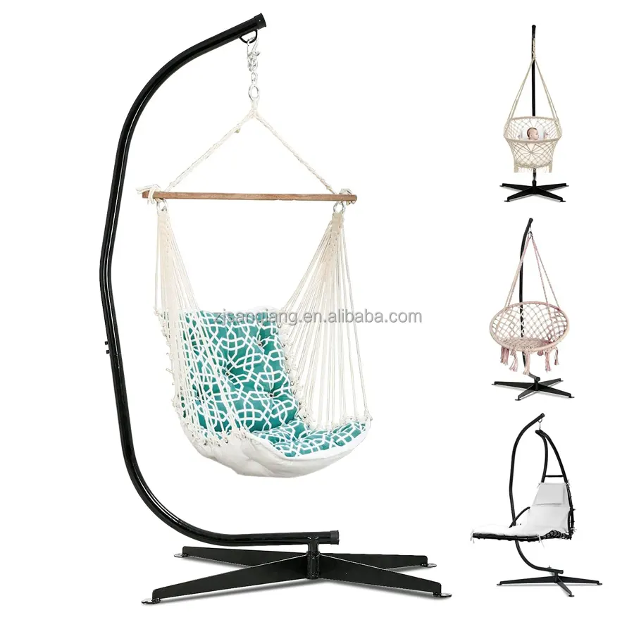 Durable C Metal frame Swing Chair Stand for Hanging Hammock Chair