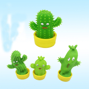 Nuevo Juguete Antiestrés de Cactus Elástico de TPR de 9 cm, Regalo para Niños y Adultos, Adornos para Mejorar el Estado de Ánimo en la Habitación u Oficina - Product Image 1