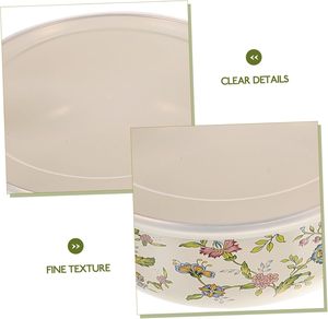 Lot de 3 bols de rangement en céramique de porcelaine peints à la main avec couvercle, accessoires de cuisine colorés et abordables pour fruits et aliments, en gros - Product Image 5
