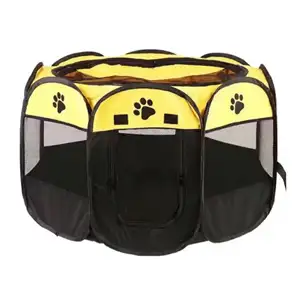 Portable Foldable Large Size Waterproof Animals Rest Sleep Octagonal Comfortable Pet Cage