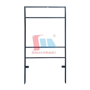 Panneau de signalisation extérieur durable et stable pour l'<span class=keywords><strong>immobilier</strong></span>, support en métal en forme de H, support de sol pour panneau publicitaire - Product Image 1