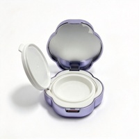 Étui vide personnalisé pour coussin d'air avec filtre en maille, compact métallique, miroir intégré, emballage de maquillage en plastique rechargeable