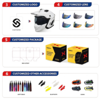 Casco Convertible de Doble Uso, Certificado por el DOT, Transpirable, Casco de Seguridad para Ciclismo, Capacete Moto para Viajes y Desplazamientos Diarios