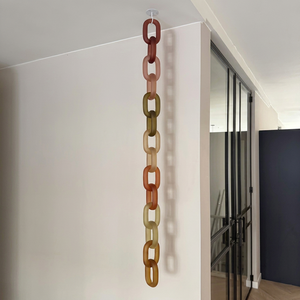 Handmade Polyresin Chain Links for Wall Hanging and Home Decor Luxury <b>Resin</b> Chain Link Decoration for Tabletop and Interior - Product Image 1