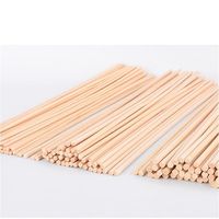 Bâtonnets en bois ronds Homesun pour loisirs créatifs pour enfants, bâtonnets en bois pour glaces, pour articles artisanaux DIY, tiges en bois, ensemble de tiges à gâteau