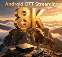 Boîtier TV Android OTT 8K Ultra HD, lecteur multimédia en streaming, décodeur intelligent pour la maison