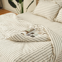 Housse de couette en lin lavé, taille King et autres tailles, literie en lin. Housse de couette en lin pour l'été, hypoallergénique, certifiée