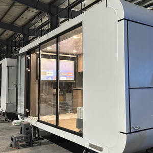 Maison mobile modulaire préfabriquée haut de gamme et <span class=keywords><strong>vue</strong></span> sur la <span class=keywords><strong>mer</strong></span> luxueuse salle de soleil pomme cabine bar bureau Pod maison préfabriquée mobile - Product Image 4