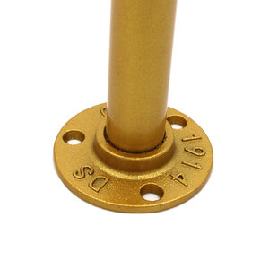 תעשייתי פלדת צינור מדף סוגריים 12 אינץ סט כבד החובה כפרי בגדים מתלה גימור מצופה זהב צף מדף סוגר - Product Image 4