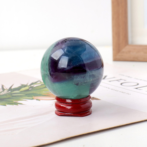 Esfera <span class=keywords><strong>de</strong></span> Fluorita Natural <span class=keywords><strong>de</strong></span> Alta Calidad, <span class=keywords><strong>Bola</strong></span> <span class=keywords><strong>de</strong></span> <span class=keywords><strong>Cristal</strong></span> Pulida con Base <span class=keywords><strong>de</strong></span> Madera para Sanación, Adivinación y Decoración del Hogar - Product Image 5