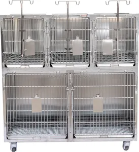 Veterinary Equipment Vet Hospital Clinic Stainless Steel 304 Cat Dog Pet Animal Cages