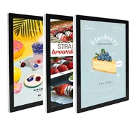 Panneau d'affichage LED Boîte à lumière LED en cristal A3 A4 Ultra Slim LED Boîte à lumière pour dessin Poster Boîte à lumière LED Panneau de menu