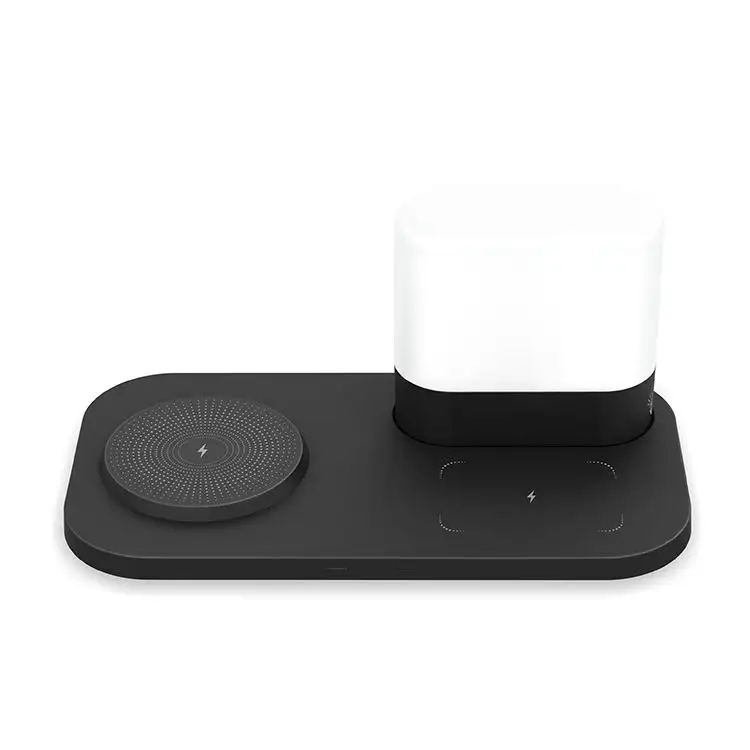 Neuheiten Wireless Charger 3-in-1-Wireless-Ladestation mit Touch Control Brightness-Tisch lampe mit kabellosem Ladegerät