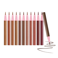 Crayon à lèvres à pointe ronde en feutre, imperméable, couleur naturelle, longue tenue, anti-bavures, contour précis des lèvres, maquillage
