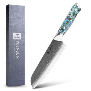 Personalizado al por mayor EDC Damasco Acero inoxidable cuchillo profesional <span class=keywords><strong>sanrenmu</strong></span> cuchillo de cocina Chef - Product Image 1