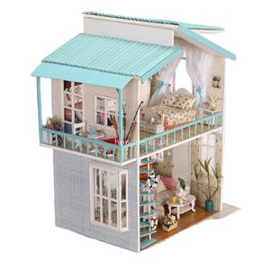 Maison de poupée en papier, vente en gros, modèles en bois, jouets, poupées miniatures portables, maison de jeu en bois, jouets en bois - Product Image 1
