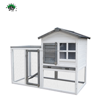 Cages à lapins en bois d'extérieur, cages d'élevage commerciales pour lapins