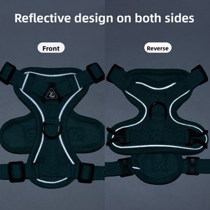 Nouveau Harnais Poitrail Respirant et Ajustable en Nylon pour Chien, Style Gilet, avec Bordure en Fourrure, Imprimé Animal, Lavable, pour Chiens et Chats de Petite Taille - Product Image 5
