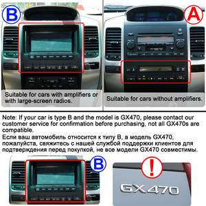 Lehx 2 DIN แอนดรอยด์12วิทยุติดรถยนต์สำหรับโตโยต้าแลนด์ครุยเซอร์พราโด120 2004 2009เครื่องเล่นดีวีดีในรถสไตล์เทสลาจีพีเอส - Product Image 4