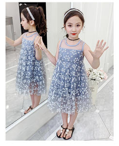 Robe de princesse en dentelle florale de style coréen pour bébé fille, idéale pour les mariages et les anniversaires, fournisseur chinois - Product Image 4