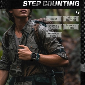 NORTH EDGE Men's Digital Nylon Carbon Fiber <b>Watch</b> Shock Sports Super Light Outdoor <b>Compass</b> Waterproof 50M Wristwatches - Product Image 4