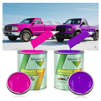 Peinture automobile acrylique noire 2K à bon prix, protection UV, peinture liquide en spray, anti-jaunissement, chrome mat, application facile