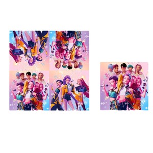 Kit de fête d'anniversaire inspiré de l'anime K POP Demon Hunter, avec bannière décorative, assiettes en papier, gobelets, serviettes, ballons - Product Image 5