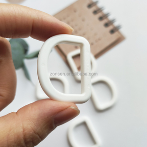 KAM <span class=keywords><strong>1</strong></span> pulgada de plástico blanco en forma de D hebilla de bucle de anillo en D hebilla ajustable para cinturones de bolsa hebilla D gruesa de 25mm - Product Image 4