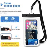 Vente directe d'usine IPX8 étanche bandoulière étui pour téléphone portable pochette sac de téléphone portable sec pour la natation plage étanche à l'eau pour tous