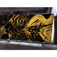 Plaques de comptoir de table en pierre artificielle onyx translucide rétroéclairée fabriquée par l'homme