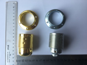 Cổ <span class=keywords><strong>Edison</strong></span> lampholder nhôm Brass đèn ổ cắm phụ kiện chiếu sáng đèn bàn các bộ phận và phụ tùng Vật liệu chiếu sáng - Product Image 3