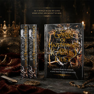 Custom Hardcover Sprayed Edge Dark Fantasy Romance Novel <b>Book</b> Printing Gold Foil Cover Special Edition Perfect Binding OEM ODM - Product Image 2