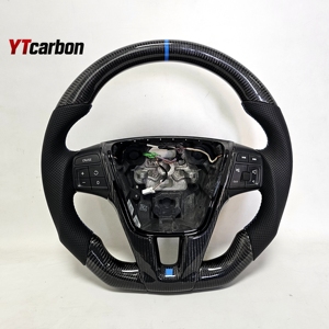 YTcarbon para volante de fibra de carbono personalizado Premium de estilo de carreras V60 V40 <span class=keywords><strong>V70</strong></span> <span class=keywords><strong>CC</strong></span> R - Product Image 1