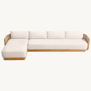 Modern Design Teak Wood Outdoor <strong>Sofa</strong> Set Luxury Garden Furniture Set for Hotels Villa <strong>Waterproof</strong> Wooden Outdoor <strong>Sofa</strong> - Product Image 5