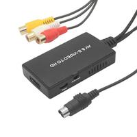 Convertisseur S-Video vers HDMI, adaptateur RCA vers HD, prend en charge 1080P PAL NTSC pour STB VHS VCR Lecteur Blu-Ray DVD