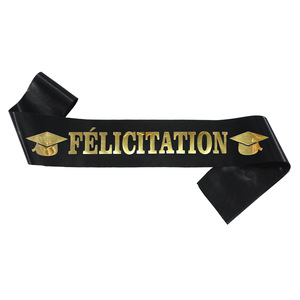 สายสะพายผ้าซาตินพร้อมตัวอักษรฟอยล์สีทองสำหรับแสดงความยินดีกับบัณฑิตชั้นปี 2026 เหมาะสำหรับบัณฑิตปริญญาตรีและปริญญาโท - Product Image 1