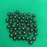 8mm 10mm 12mm Kerajinan Tangan Cangkang Putih Alami Bunga Matahari Daylily DIY Gaya Kuno Bahan Jepit Rambut Anting Ukiran Bros