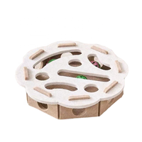 Jouet pour chat en feutre amovible, labyrinthe, cloche, balle