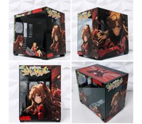Boîtier d'ordinateur Mid-Tower personnalisé DIY Evangelion Ayanami Rei en métal, compatible avec système de refroidissement liquide 360, design 'Sea View Room', thème personnage d'anime