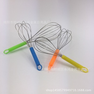 Stainless Steel Hand Whisk <b>Plastic</b> Handle <b>Egg</b> Beater Baking Tool Dishwasher Safe Jieyang Origin - Product Image 1