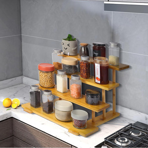 Bamboo Desktop <b>Shelf</b> 4 Layers Multi Tier Storage Rack For <b>Desk</b> Organizing - Product Image 4